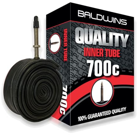 Baldwins 700c Fahrradschlauch für Rennräder, Fahrradmantel 700 x 20 C bis 25 C (passend für alle 20c, 22c, 23c, 25c), 40 mm langes Presta-/französisches Ventil