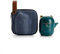 RORA Service à thé de voyage avec sac portable, Kung Fu fait à la main, théière tout-en-un, 1 théière et 2 tasses, convient pour les voyages, le bureau et la maison (vert)