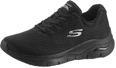 Skechers Damen ARCH FIT BIG APPEAL Trainers, Black Mesh / Trim, 43 EU