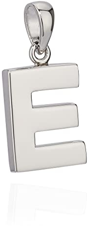 NKlaus 13x10mm Kettenanhänger Buchstabe E Silber 925 anlaufgeschützt glanz Alphabet 10036