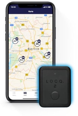 Loca 2 GPS-Tracker - Kein Abonnement oder SIM-Karte - 3 Jahre Battereilebensdauer - Wasserdicht - Auto, Motor, Wohnmobil, Fahrrad & Boot - Abdeckung EU + 130 Länder