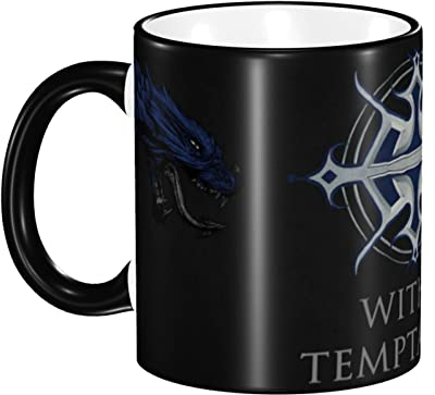 Oudrspo Within Hat Temptation Keramikkaffeetassen, Kaffeetasse Keramikbecher Neuheit Becher großer Teetassen für Büro und Zuhause