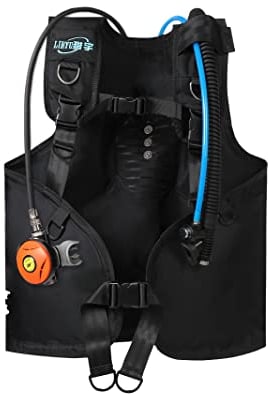 DGLUYUDV BCD Tarierjacket , Tauchset mit BCD-Jacke, 2. Stufe kompakt, Oktopus und Filter, Tarierjacket für Unisex