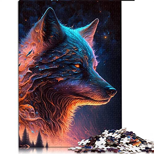 1000 Teile Puzzles für Erwachsene Legendary Wolf Puzzle für Erwachsene Papppuzzles Erwachsene und Kinder (Größe 26x38cm)