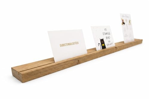Bilderleiste - Fotoleiste aus naturbelassenen Eichenholz, verschiedene Formate Wandboard für Bilder mit und ohne Rinde (ohne Rinde, 30 cm)