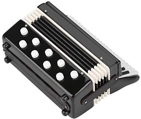 Miokycl Miniatur-Akkordeon-Modell, Mini-Musikschmuck, Handwerk, Heimdekoration