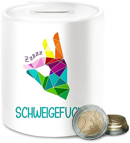 Spardose - Lehrer - Schweigefuchs Flüsterfuchs - Unisize - Weiß - Teacher Gifts lehrern Fuchs Schule lehrergeschenk Geschenk klassenlehrer examen Geschenke für grundschule angehende den sprüche