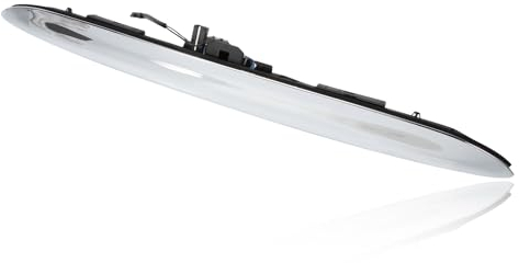 KASturrboo Poignée de trappe de coffre arrière avec lampe compatible avec Mini Cooper R50/53 2001-2006 R52 2004-2007 Remplace 51137074020 Poignée de hayon chromée