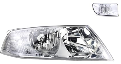 Johns, Scheinwerfer Halogen kompatibel zu Skoda Octavia 1Z 2004-08 H1 H7 Re. + Nebel.