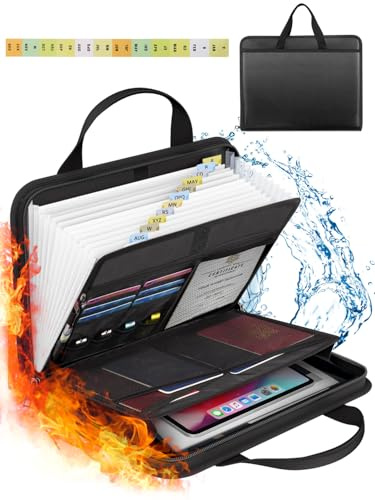 onvvippiv Important Document Organizer Folio Accordion File Organizer