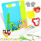 LETTO & TAILOR 28-Piece Kid's Knife Set and Bread Cutter Set, Cookie Cutter for Biscuits, Fruit, Sandwiches and Vegetables, Toddler Knife for Cutting, Mickey and Dinosaur Shapes