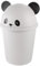 Cabilock Poubelle Panda Le Recyclage Peut Bac De Stockage Des Déchets Seau à Litière Poubelle En Forme De Panda Poubelle De Chambre Poubelle Kawaii Plastique À Clapet Auto Porte-poubelle