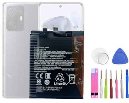 HIGHAKKU Ersatzakku Batterie BM4X kompatibel mit Mi 11 M2011K2C, M2011K2G/11T 21081111RG with Tools