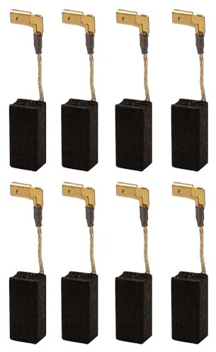 FurnyQuaint 8Pcs N097696 Carbon Brushes Fit for DeWalt DWE4120 DWE4011 DWE4120N DWE4887 for Grinder Motor Replacement Part Graphite Material