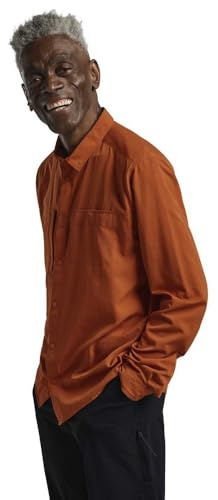 Jack Wolfskin Herren Sierra Canyon Ls Hemd, Burnt Orange, L EU