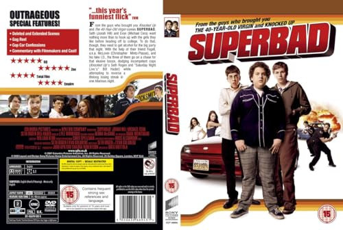 Superbad 2007 4 A0 Poster auf Leinwand, Wandkunst, Heimdekoration, Filmposter, Leinwand, Film, Kino, Retro, Vintage, Kult, klassisch, Nostargic, Saga, moderner Nachdruck, wir drucken jedes Poster für