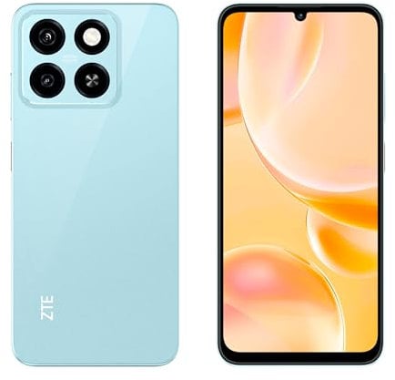 ZTE Smartphone Blade A55 Android 14 (17,14cm (6,75 Zoll) HD+ Display, 4G LTE, 4GB RAM 64GB interner Speicher, 13MP Hauptkamera KI-Kamera und 8MP Frontkamera, Dual-SIM, 2024) Blau