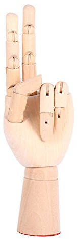 Gliederpuppe Linke Holz Hand Malhilfe Gliederhand Modellpuppe Modellhand
