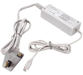 Yagosodee AC Power Supply Adapter Charger Power Cord For Wii U Gamepad UK Plug