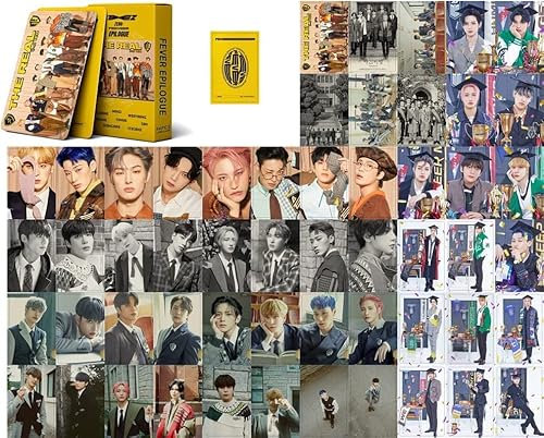 SZTVECFW Ateez Photocards Ateez Group Fotoalbumkarten Ateez Zero: Epilogist Fever Albumkarten Ateez Minikarten for Fans als Geschenk