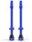 Shredr. Tubeless Ventile Set | Presta Ventile für Schlauchlos-Reifen | Superleichtes Alu, bunt eloxiert, französisches Ventil | Für Normale Tubeless-Felgen (blau, 80mm)