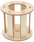 Happyyami Wooden Heu Futterspender Für Kleintiere Platzsparende Heuraufe Für Kaninchen Und Meerschweinchen Einfache Montage Sicheres Füttern Weniger Abfall Für Käfig