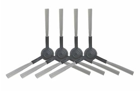 Tbrov Cepillo Lateral Compatible con Xiaomi Mijia Mi Robot Vacuum Mop Pro STYTJ02YM Cepillos de Esquina Xiomi Vacuum Mop P Accesorios de Repuesto for Limpiador(4 BK Brush)