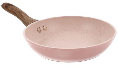 Warmhm Pfanne Mini-Wok kleiner Bräter mit Deckel Aluminium