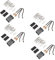 SHINEOFI 4Ensembles Kit De Réceptacle Pour Four De Blocs De Réceptacle Matériau Durable Facile à Installer Remplacement Direct Pour Brûleurs De Cuisinière Électrique