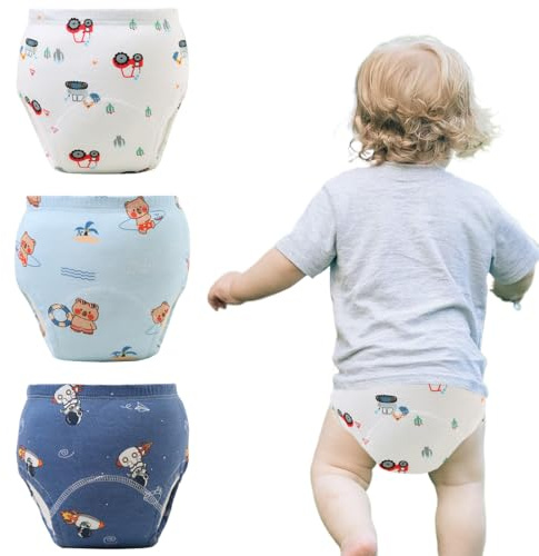 DIFLAX 3 Stück Töpfchen Trainingshose, Windelfrei Trainerhose, Töpfchen Training, Trainingsunterhose, Kinder, Töpfchentraining für Kinder von 2-5 Jahren