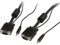 StarTech.com 2m Coax High Resolution Monitor VGA Cable with Audio HD15 M/M - VGA Extension Cable - HD15 to HD15 Cable (MXTHQMM2MA), Black