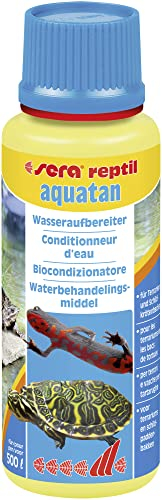 sera reptil aquatan 100 ml - Artgerechtes Wasser für Schildkröte, Frosch und Co., Wasserschildkröten - Wasseraufbereiter Schildkröten, Molche, Axolotl, Frösche, 120 Stück (1er Pack)