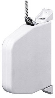 jarolift Mini Enrollador para Cuerdas de Persianas Enrollables, Giratorio, Inclusa Cuerda de 5 m, Blanco (084303)
