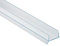 Gedotec Profilé de Plinthe pour Bois | 19 mm d'épaisseur | Joint d'étanchéité pour Cuisine Longueur 2000 mm | 1 Pièce - Profilé d'étanchéité pour Socle Cuisine encastrée | Plastique Transparent