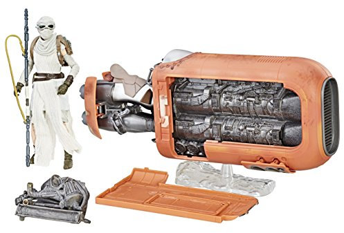 STAR WARS The Black Series Rey’s Speeder (Jakku) and Figure