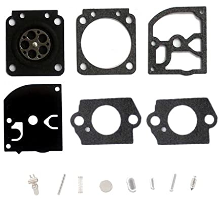 HURI Carburateur Reparation Membrane Joint Kit pour Coupe-Bordure Débroussailleuse STIHL FS106 FS120 FS108 FS200 FS250 FS350 FS400 FS450 FS480 Zama Carb 黑色