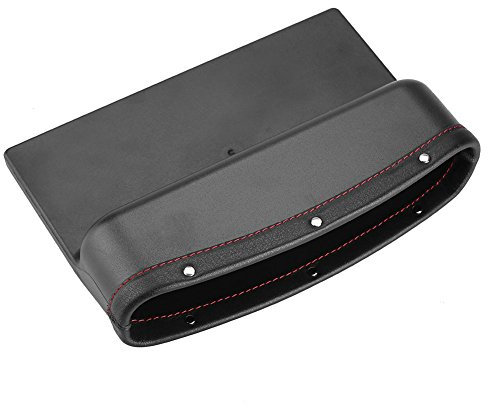 Garosa GLOGLOW Multifonction Siège De Voiture Gap Catcher Poches de siège de Voiture Téléphone Carte Porte-clés pour Adultes et Enfants avec 8 Compartiments De Stockage(Noir)