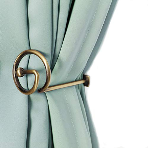 Elifel Dekorativer Raffhalter Metall Gardinenhalter 4 Stück Wandbefestigung Raffbügel für Vorhänge Vorhang Holdbacks Tieback Hooks Raffhalter für Gardinen