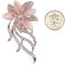WayOuter Broche avec Oeil de Chat pour Femme crée par Merdia Broche Chic Bouquet de Mariage (Argent)