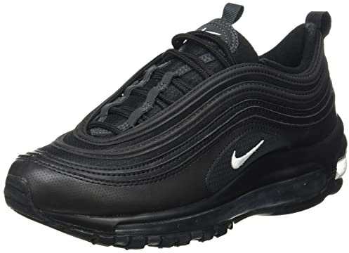 Nike air max 97 Niedrige Sportschuhe, Black White Anthracite, 36.5 EU