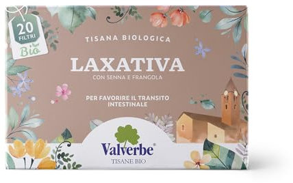 VALVERBE Tisana Laxativa Biologico 20 Filtri - Pacco da 6 - 180 g