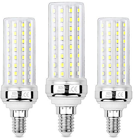 HZSANUE LED Corn Bulbs 20W, 150W Incandescent Bulbs Equivalent, 2300Lm, 6000K Daylight White, E14 Small Edison Screw, Pack of 3