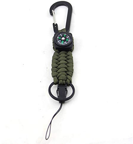 geo-versand Geocaching Schlüsselanhänger Kompass Schnur Seil Karabiner Schlüsselring