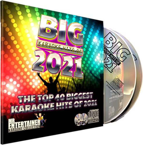 Pack de disques CDG pour karaoké 2021. Les 40 meilleures chansons pop de 2021. Mr Entertainer Big Hits