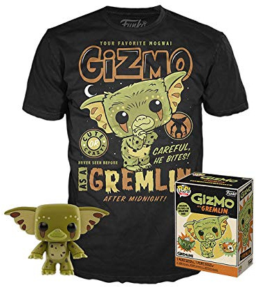 Funko Gremlins Gizmo as Gremlin - POP! & Tee Männer Pop! Standard S 100% Baumwolle Fan-Merch, Filme