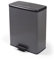 CURVER POUBELLE DECO RECTANGULAR DUO 26+26L, Gris Anthracite, 48,6x28,4x61,5 cm, 100% matière recyclée(version précedente)