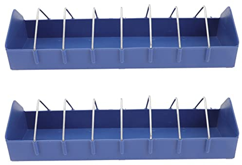 Anti Spritz Futtertrog für Vögel, 2 Stück, Pp, Blau