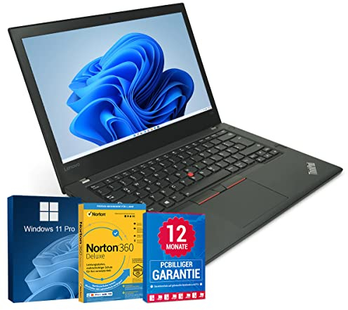 Lenovo ThinkPad T470 14 Zoll Full HD Laptop Intel Core i5-7300U@ bis zu 3,5 GHz 16 GB 512 GB SSD mit Windows 11 Pro & GRATIS Antiviren-Software inkl. 12 Monate Garantie (Generalüberholt)