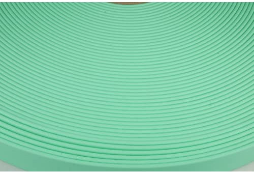 MJH® Beta Biothane Schleppleine mit Handschlaufe 3m lang & 16mm breit (Caribbean grün)