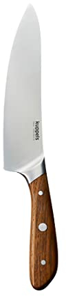 Kuppels WAVE Kochmesser 8'' | extra scharf & schnitthaltig | 20 cm Klinge | Klingenstahl rostfrei & poliert | Allesschneider | Profi-Messer | Gemüsemesser | Küchenmesser scharf | Profi Kochmesser